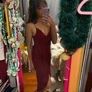 New Lulus deep red dress